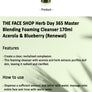 THE FACE SHOP HERB DAY 365 MASTER BLENDING FOAMING CLEANSER ACEROLA & BLUEBERRY