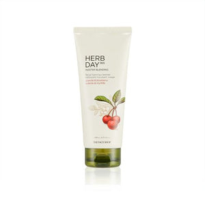 THE FACE SHOP HERB DAY 365 MASTER BLENDING FOAMING CLEANSER ACEROLA & BLUEBERRY